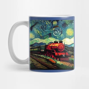 Starry Night Wizarding Express Train Mug